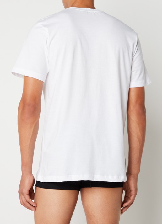Schiesser T-shirt 2-pack - achterkant 4 wit