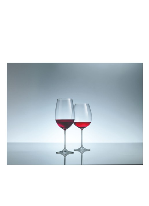 Schott Zwiesel Diva Bordeaux rode wijnglas 69 cl set van 2 - voorkant 4 transparant