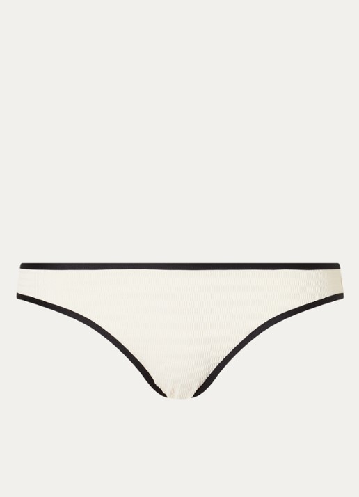 Seafolly Bikinislip met structuur - voorkant gebroken wit