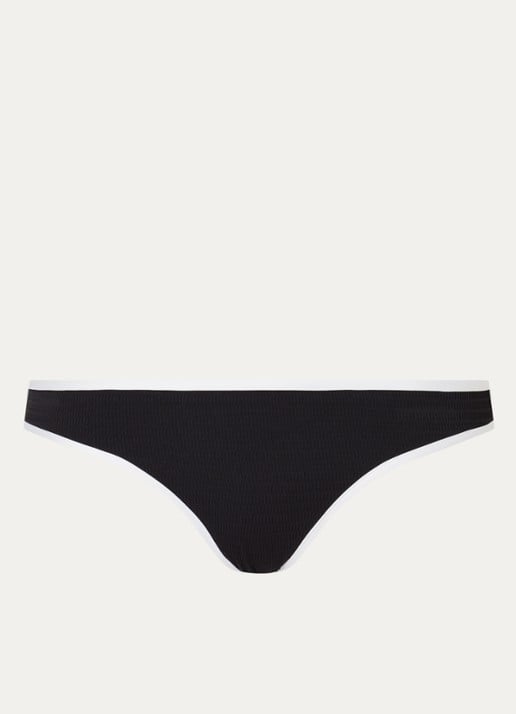 Seafolly Bikinislip met structuur - voorkant 4 zwart