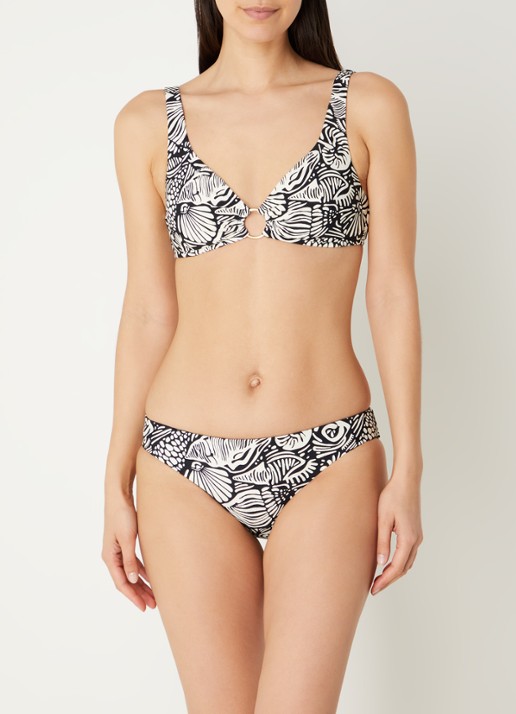 Seafolly C Shells voorgevormde bikinitop met uitneembare vulling en print