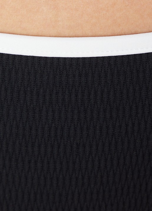 Seafolly Halter bikinitop met ribstructuur - detail 5 zwart