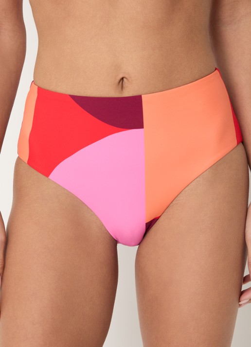 Seafolly High waisted bikinislip met print