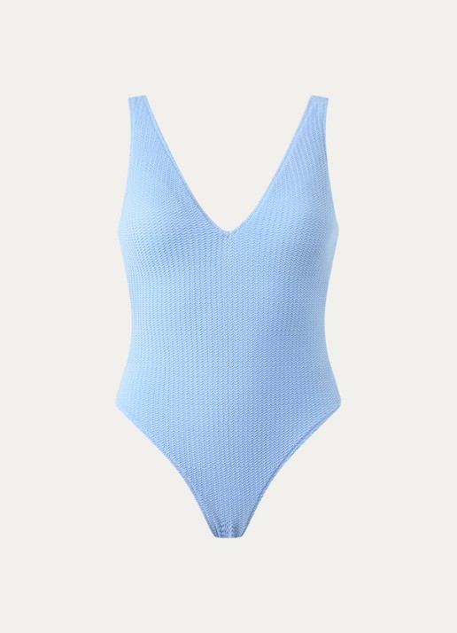 Seafolly Plunge badpak met uitneembare vulling - voorkant 3 beige