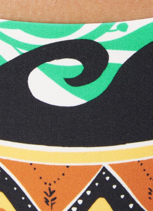 Seafolly Reversible bikinislip met print - detail 2 turquoise