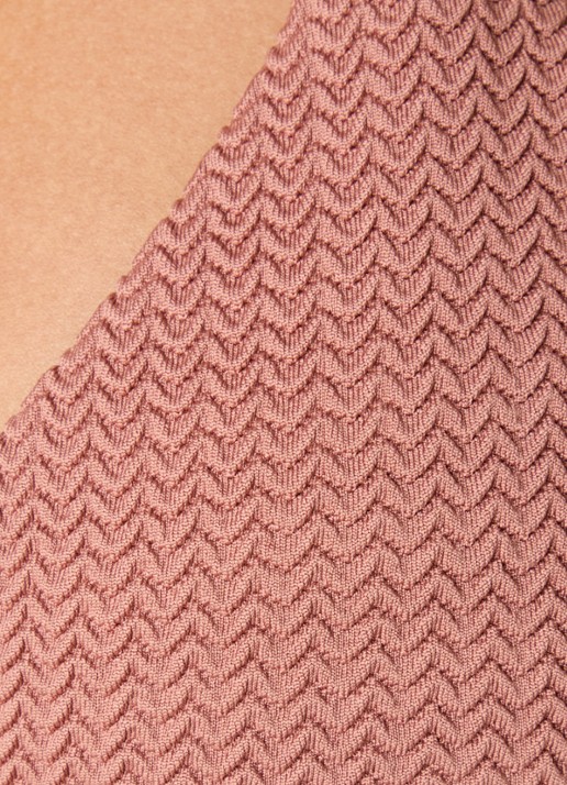 Seafolly Sea Dive triangel bikinitop met structuur - detail 2 brons