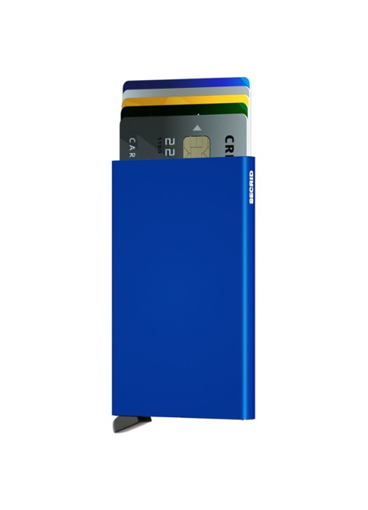 Secrid Cardprotector pasjeshouder van aluminium - voorkant 2 blauw