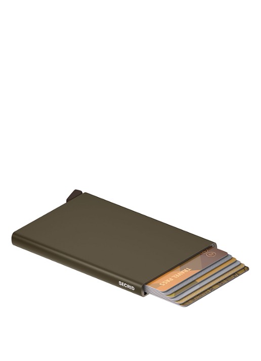 Secrid Cardprotector pasjeshouder van aluminium - achterkant bruin