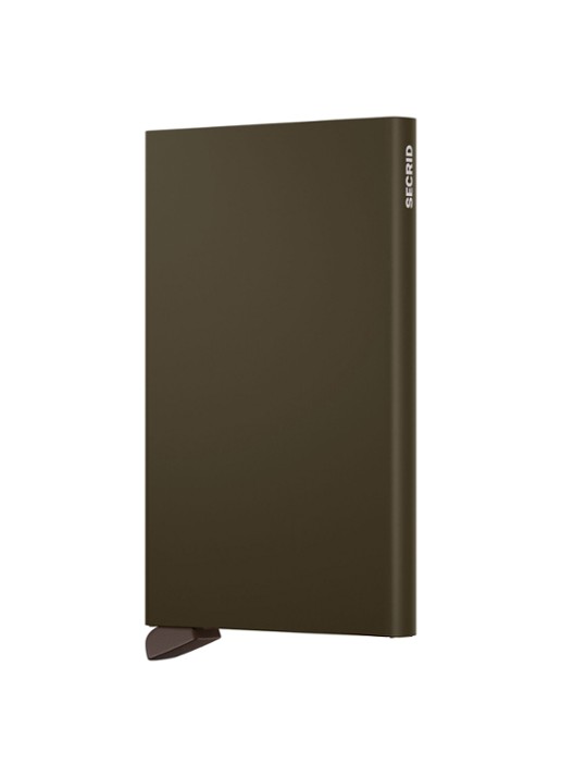 Secrid Cardprotector pasjeshouder van aluminium - voorkant 4 bruin