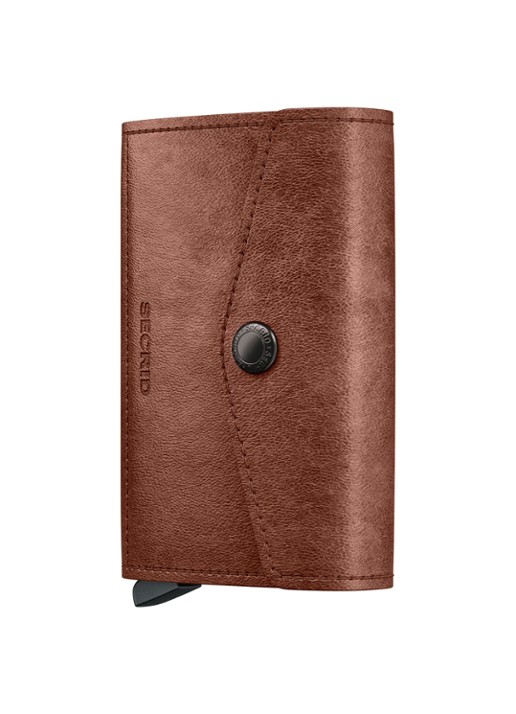 Secrid Enveloppe Vintage pasjeshouder van leer - voorkant 5 cognac