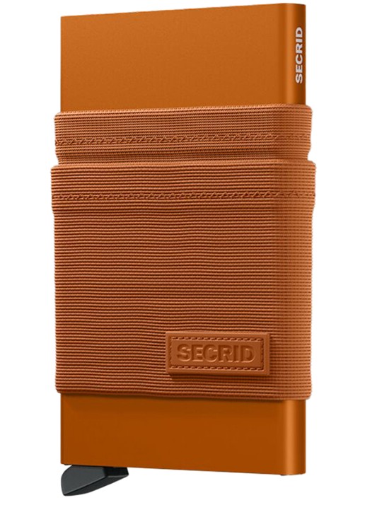 Secrid Flexwallet pasjeshouder van aluminium - achterkant 5 oranje