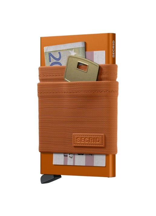 Secrid Flexwallet pasjeshouder van aluminium - detail 3 oranje