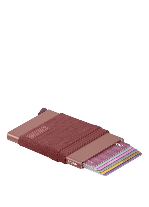 Secrid Flexwallet pasjeshouder van aluminium - voorkant 5 oudroze