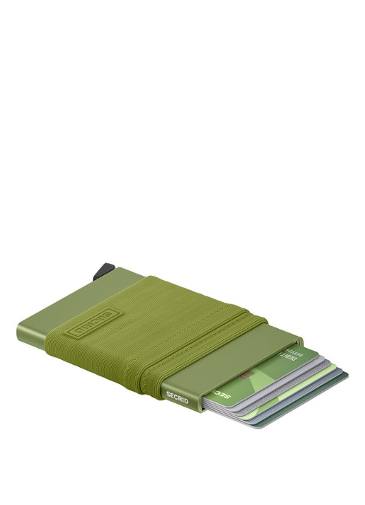 Secrid Flexwallet pasjeshouder van aluminium - voorkant 3 groen
