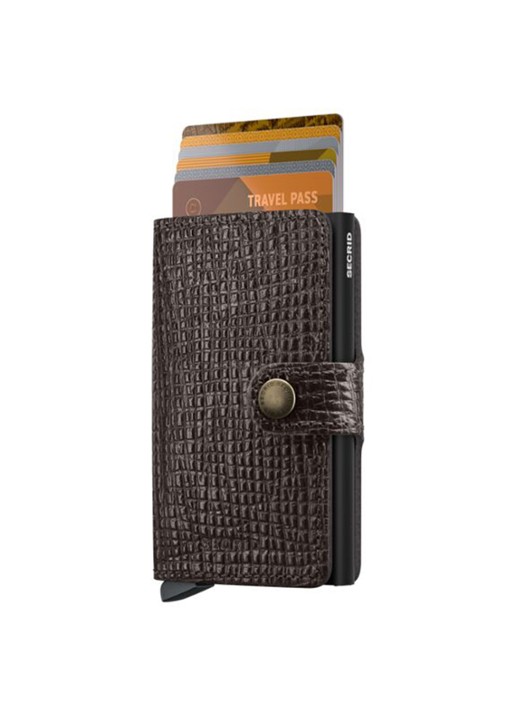 Secrid Miniwallet Palmellato portemonnee van leer - voorkant 5 bruin
