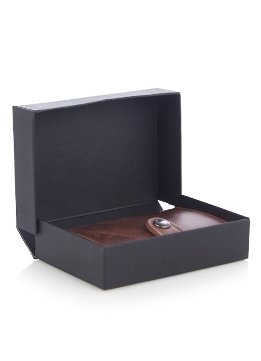 Secrid Miniwallet pasjeshouder van leer - detail 3 roodbruin