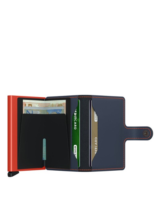 Secrid Miniwallet pasjeshouder van leer - detail 3 donkerblauw