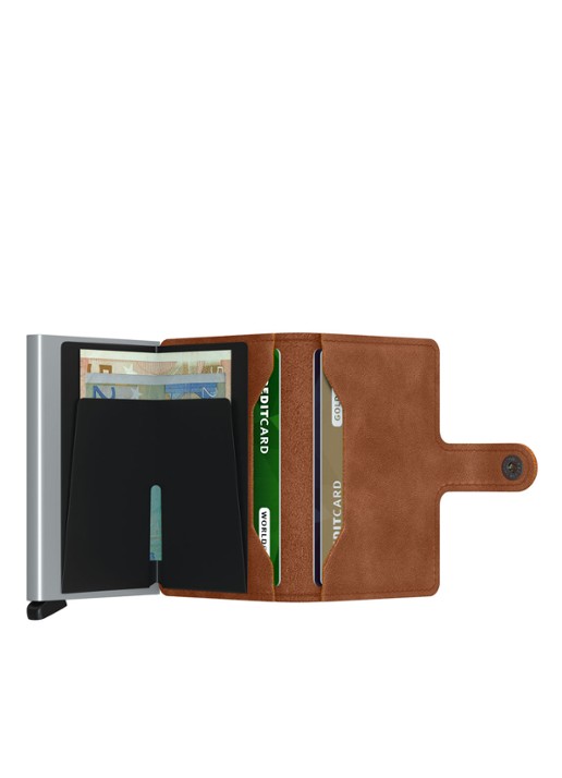 Secrid Miniwallet pasjeshouder van leer - detail 3 cognac