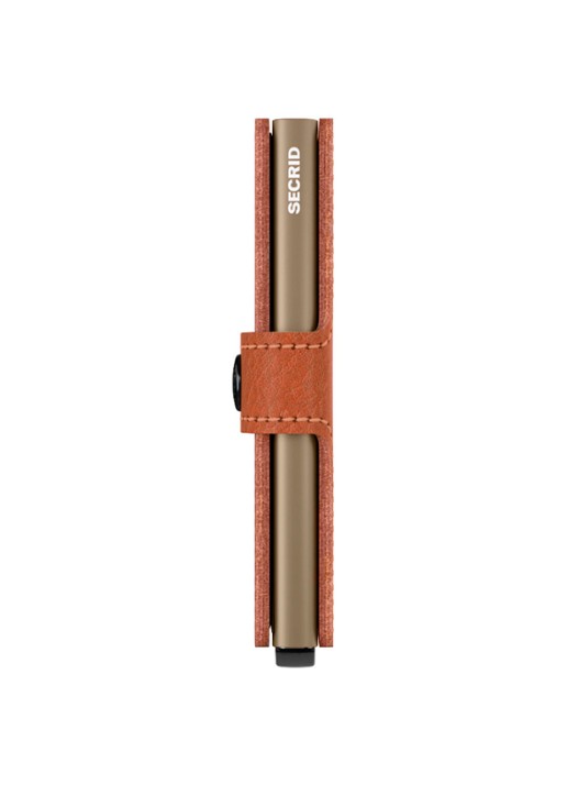 Secrid Miniwallet pasjeshouder van leer - detail cognac