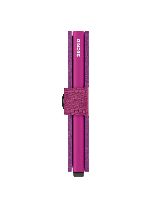 Secrid Miniwallet pasjeshouder van leer - detail 2 fuchsia