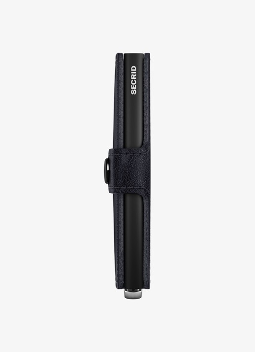 Secrid Miniwallet+ pasjeshouder van leer - achterkant 4 donkerblauw