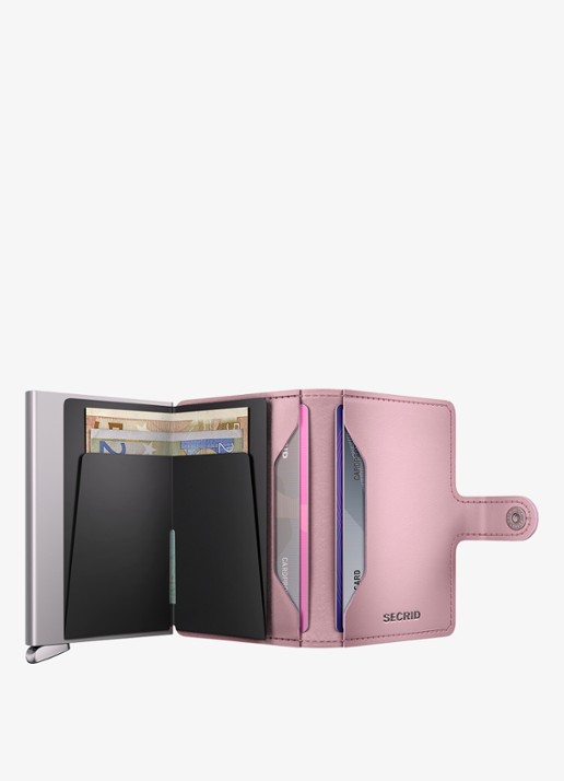Secrid Miniwallet+ pasjeshouder van leer - detail 3 lichtroze