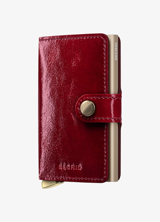 Secrid Miniwallet+ pasjeshouder van leer - voorkant 6 rood