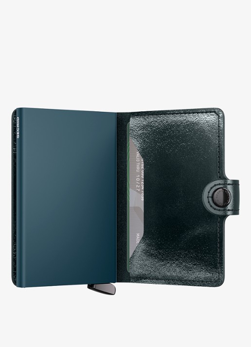 Secrid Miniwallet+ pasjeshouder van leer - detail 4 zeegroen