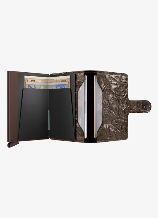 Secrid Miniwallet pasjeshouder van leer - detail 2 brons