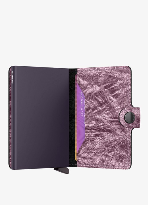 Secrid Miniwallet pasjeshouder van leer - detail 3 roze