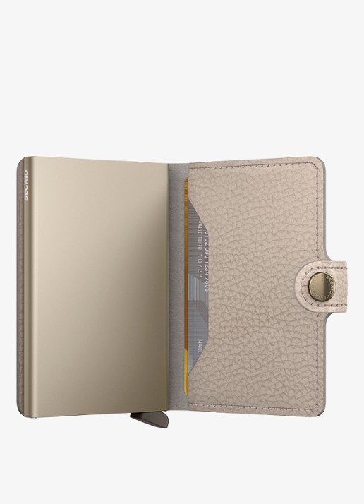 Secrid Miniwallet pasjeshouder van leer - detail 3 taupe
