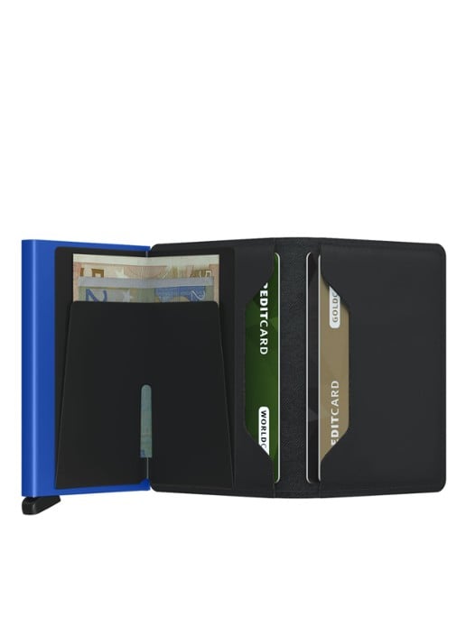 Secrid Slimwallet pasjeshouder van leer - achterkant 5 zwart