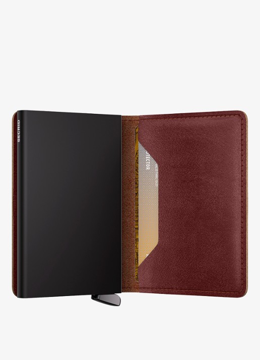 Secrid Slimwallet+ pasjeshouder van leer - detail 4 bruin