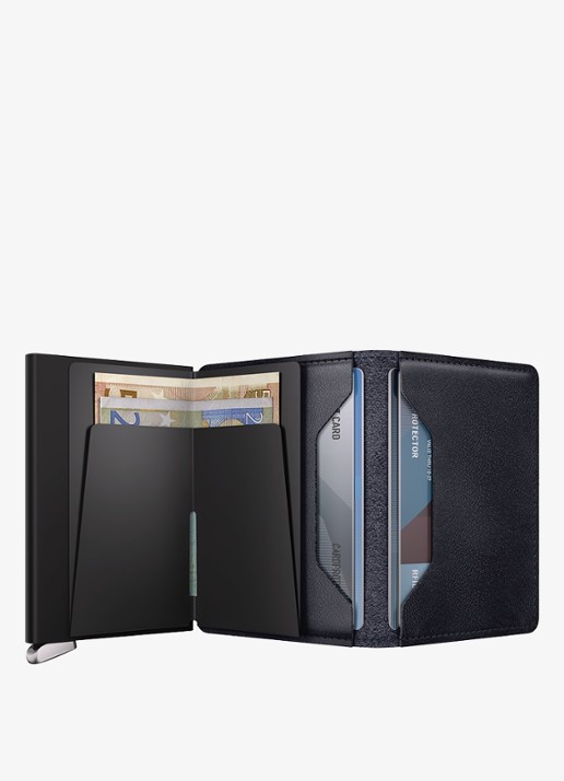 Secrid Slimwallet+ pasjeshouder van leer - detail 5 donkerblauw