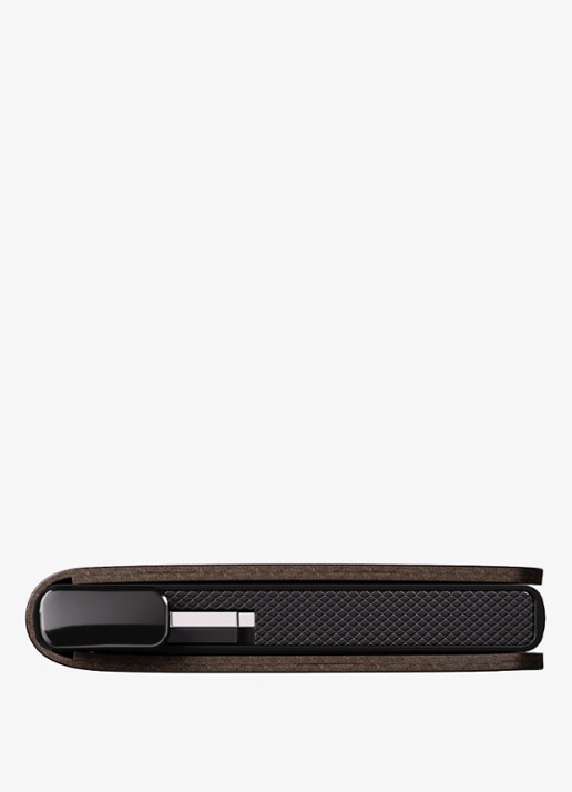 Secrid Slimwallet+ pasjeshouder van leer - detail 6 donkerbruin