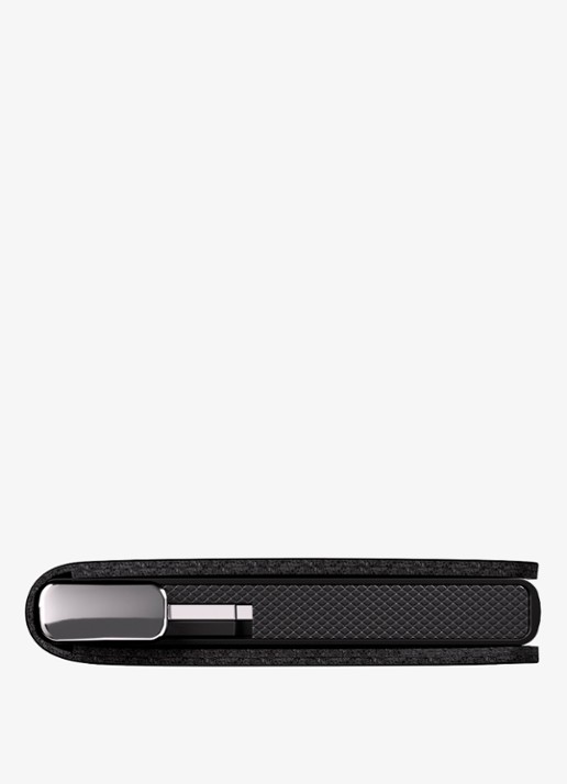 Secrid Slimwallet+ pasjeshouder van leer - detail 6 zwart