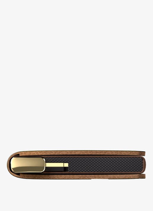 Secrid Slimwallet+ pasjeshouder van leer - detail 6 cognac