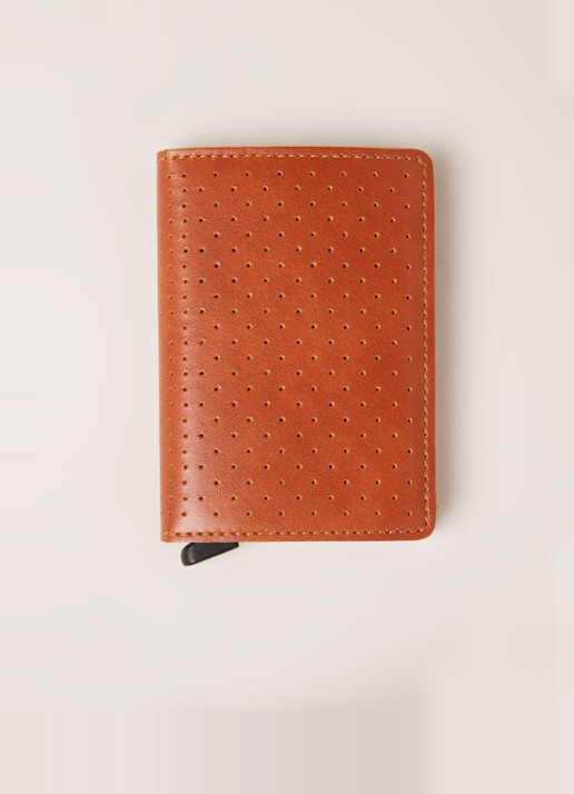 Secrid Slimwallet Wallet pasjeshouder van leer - voorkant 4 roestbruin