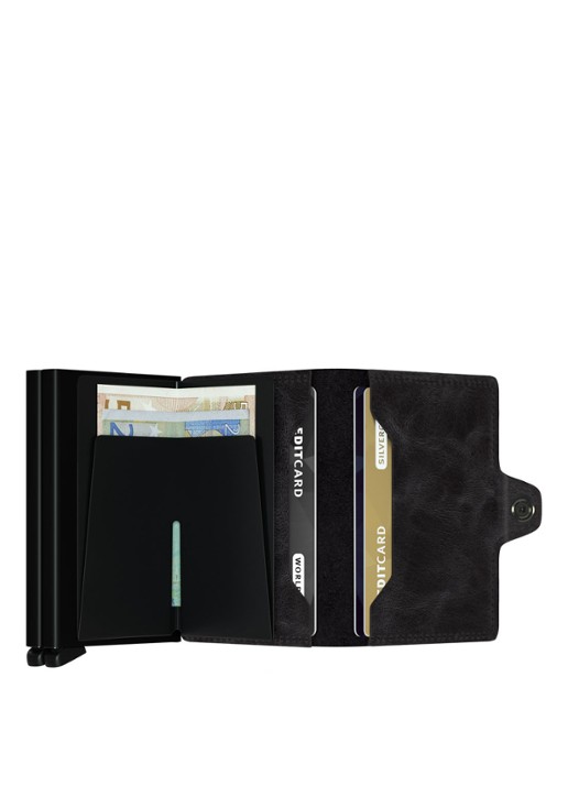Secrid Twinwallet pasjeshouder van leer - detail 3 zwart