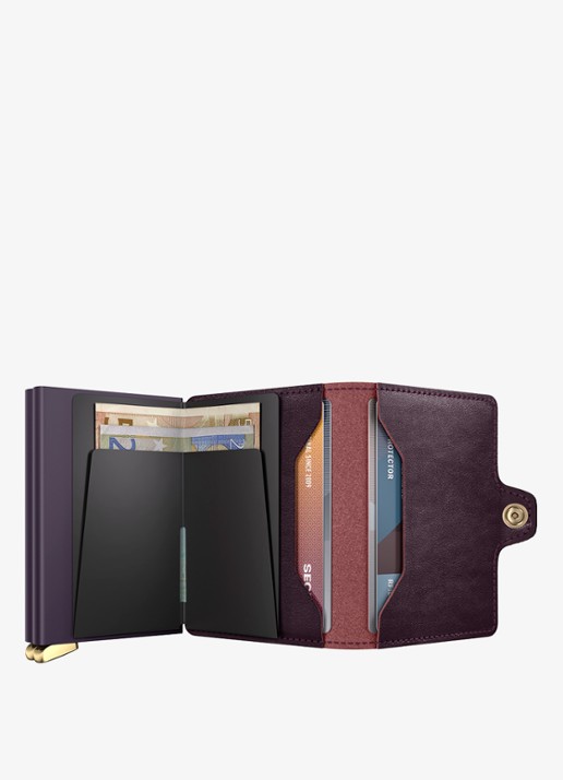 Secrid Twinwallet+ pasjeshouder van leer - detail 4 aubergine
