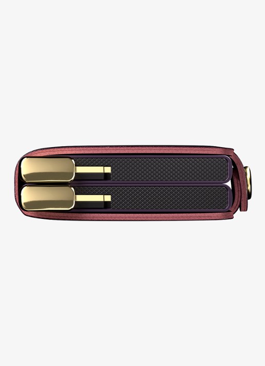 Secrid Twinwallet+ pasjeshouder van leer - detail 5 aubergine