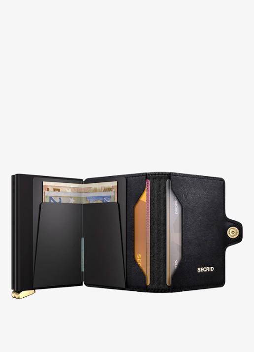 Secrid Twinwallet+ pasjeshouder van leer - detail 4 zwart