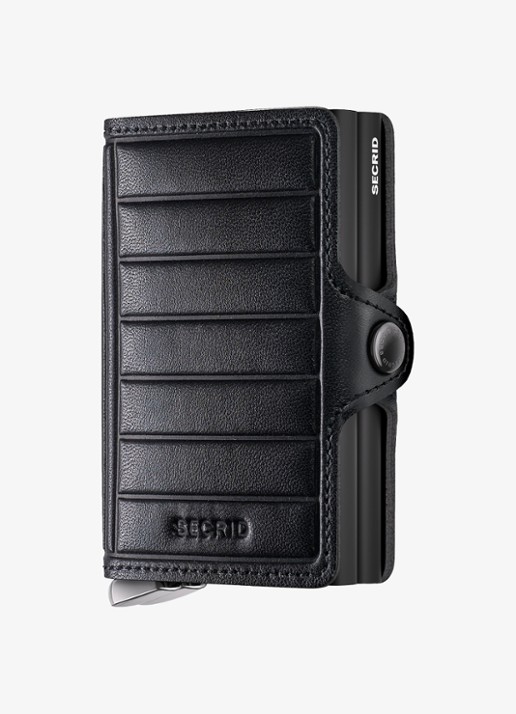 Secrid Twinwallet+ pasjeshouder van leer - voorkant 3 zwart