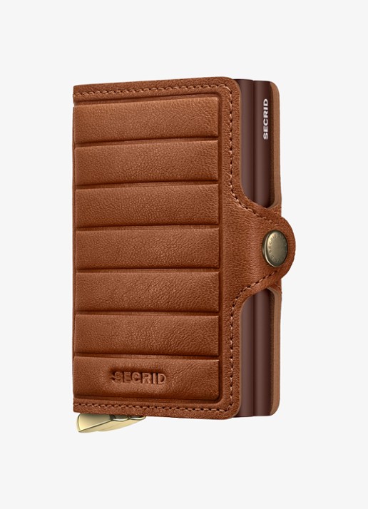Secrid Twinwallet+ pasjeshouder van leer - voorkant 3 cognac