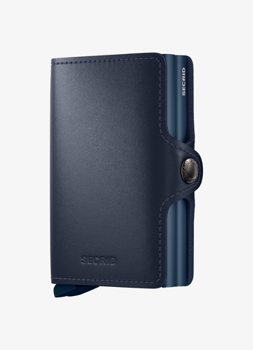 Secrid Twinwallet pasjeshouder van leer - voorkant 2 donkerblauw