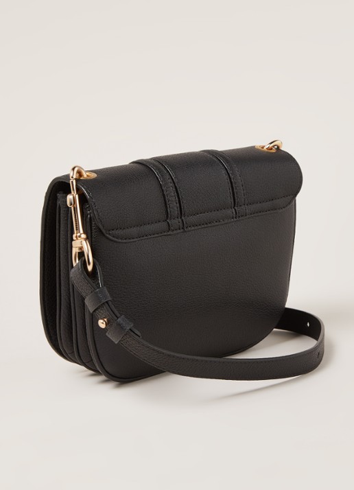See By Chloé Hana Medium crossbodytas van leer - detail zwart