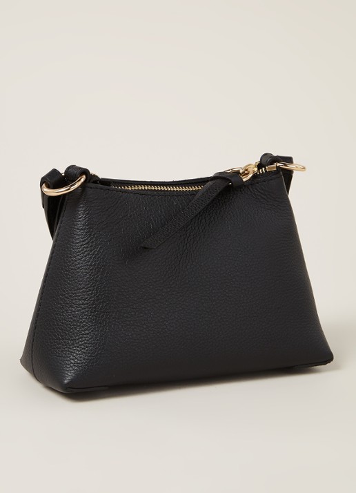 See By Chloé Joan Mini crossbodytas van leer met suède details - detail zwart