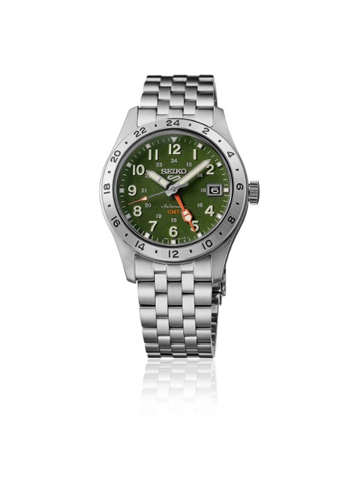 Seiko 5 Sports Field horloge HDB001K1 - detail 6 zilver