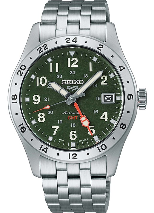 Seiko 5 Sports Field horloge HDB001K1 - voorkant zilver