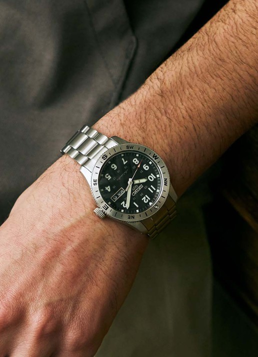 Seiko 5 Sports Field horloge HDB006K1 - detail 5 zilver